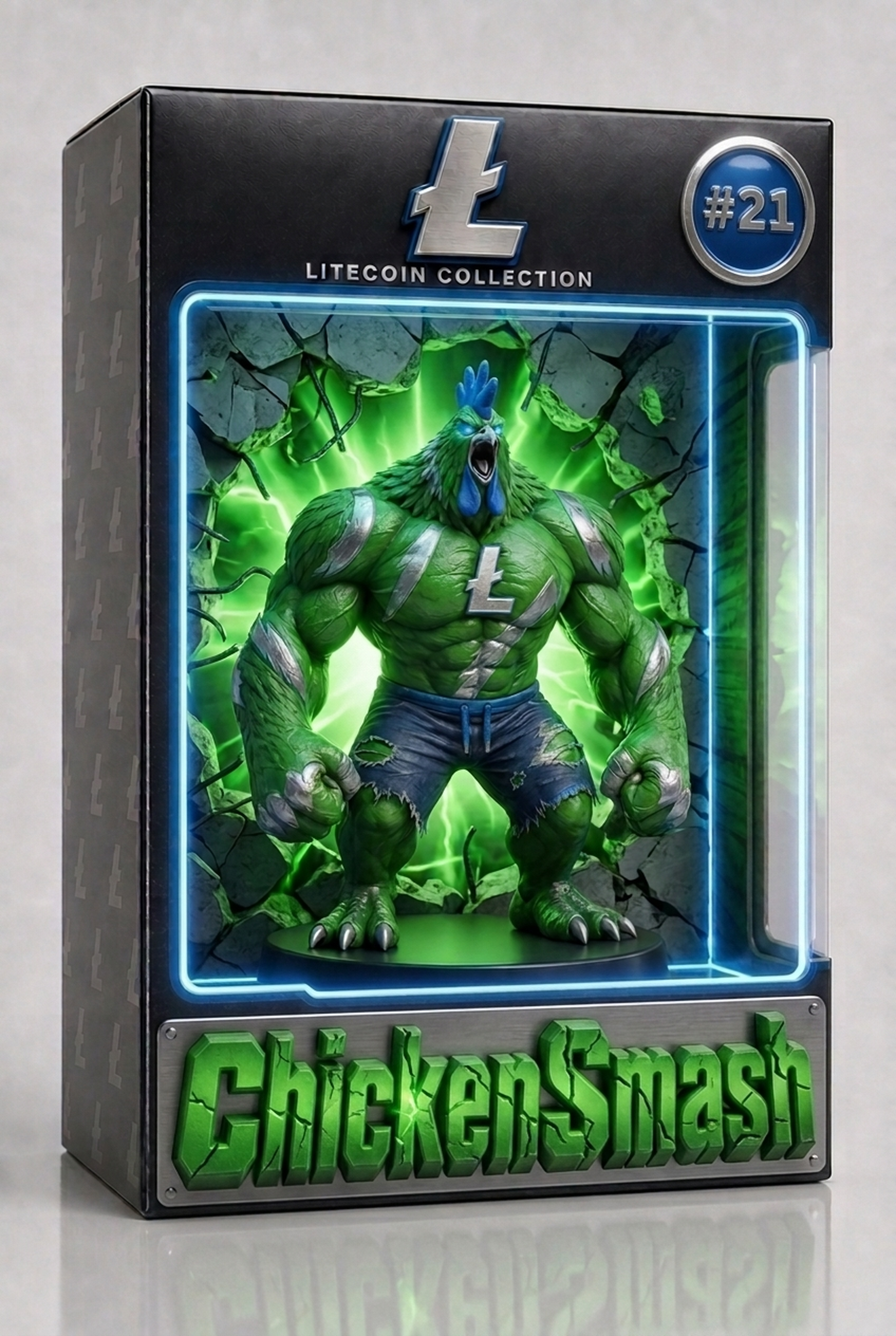 Chicken Smash figurine in box