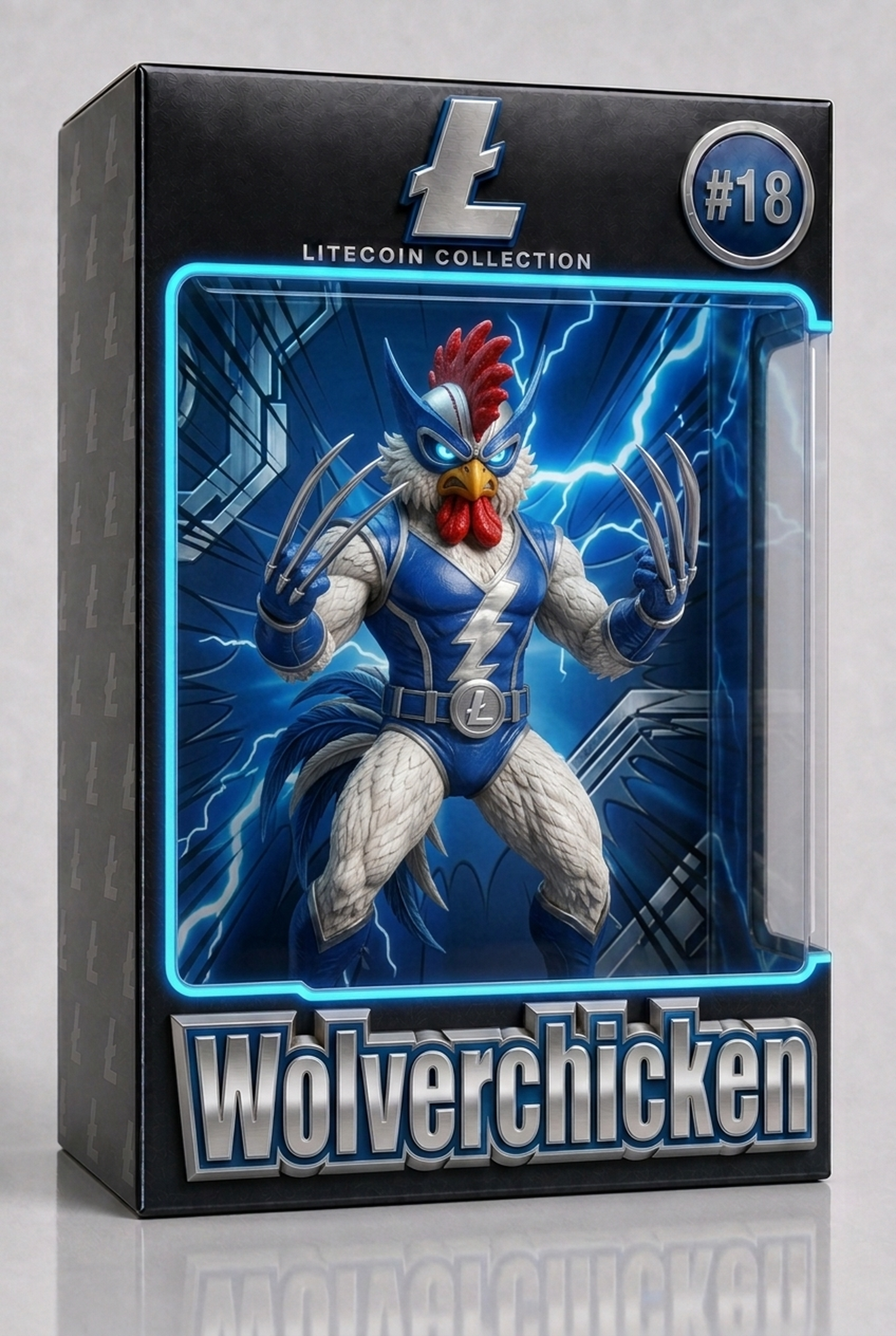 Wolverchicken figurine in box